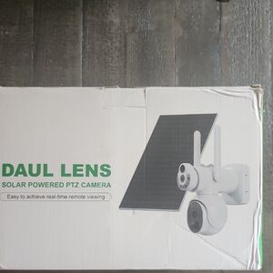 Dual Lens Solar PTZ Camera - White